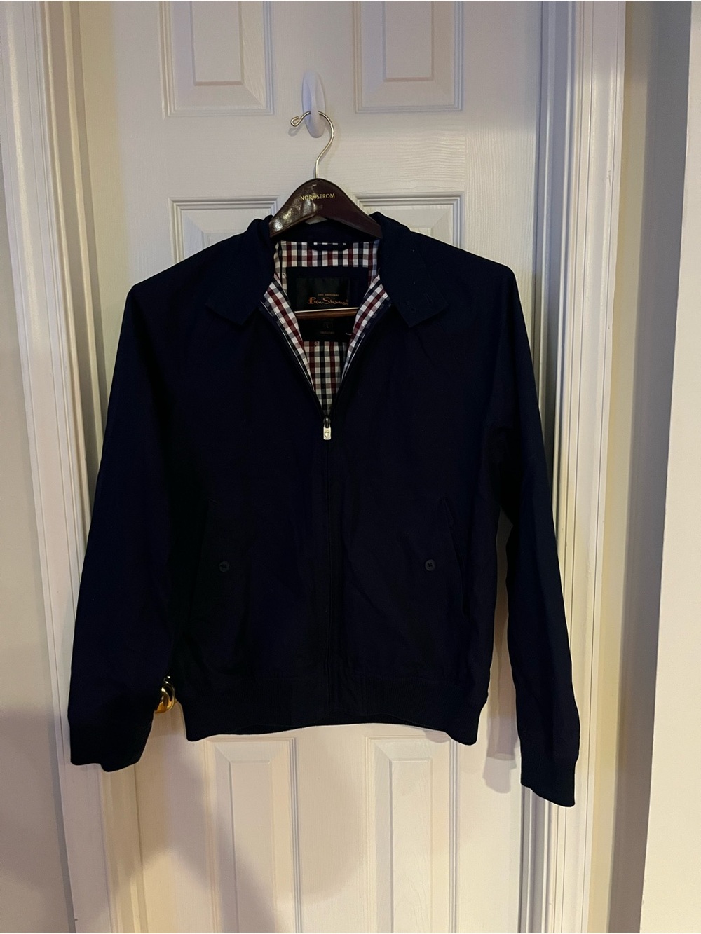 Ben Sherman Navy Lightweight Harrington Jacket